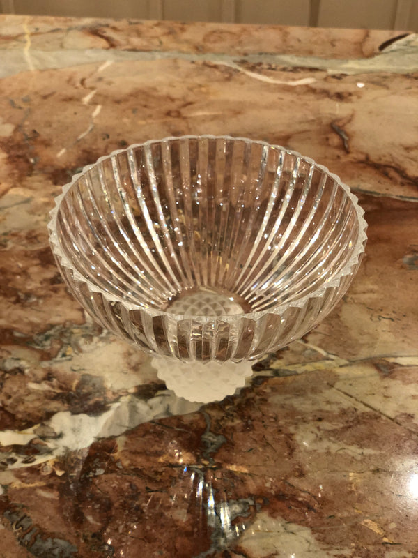 Frosted Crystal Bowl