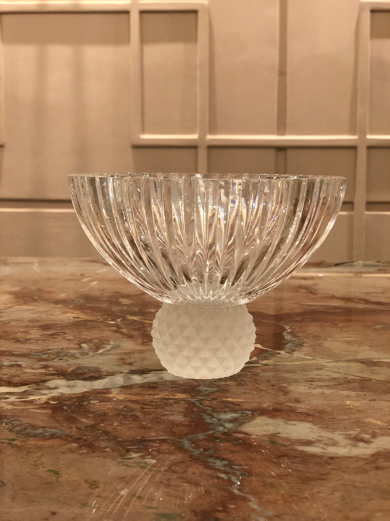 Frosted Crystal Bowl