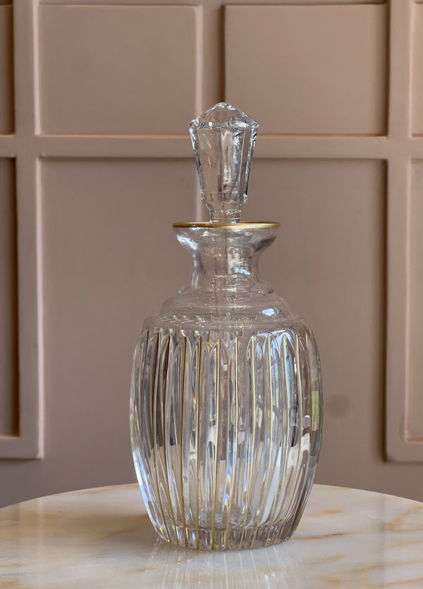 Elegance Crystal Perfume Bottle with Straight Lines