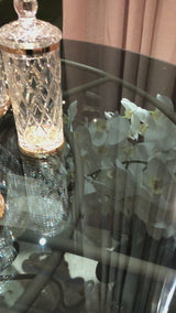 Classic Crystal Jars With Gold Lines