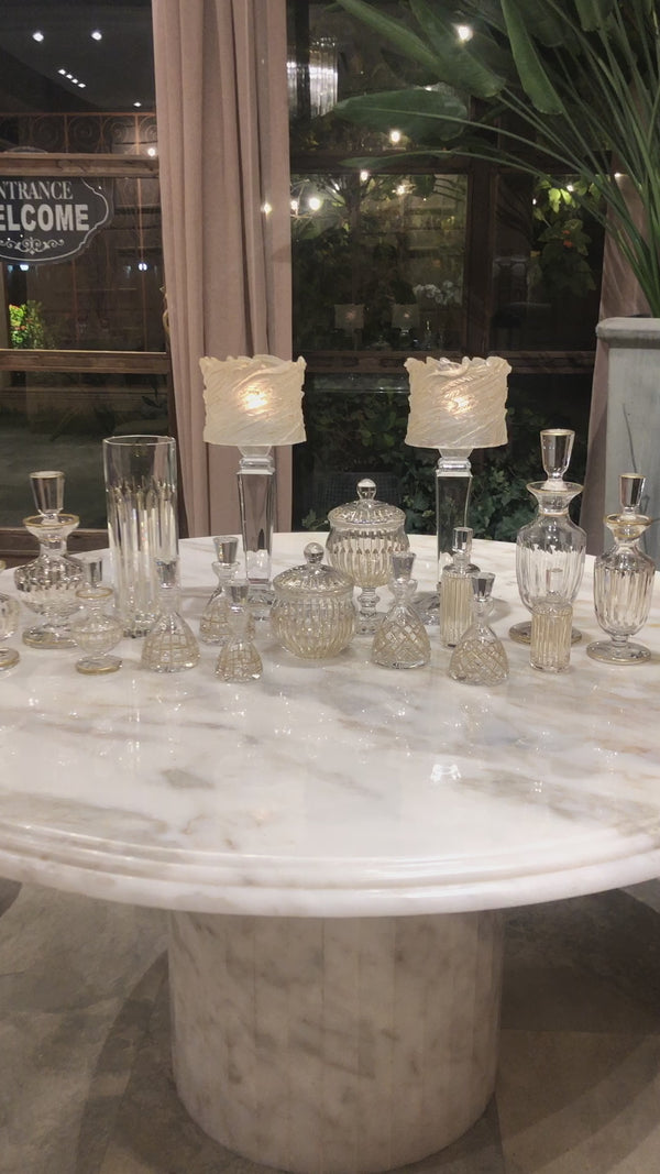 Timeless Crystal Perfume Bottles with Straight Lines