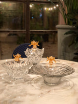 Amber Fleurs Crystal Fortune Bowl