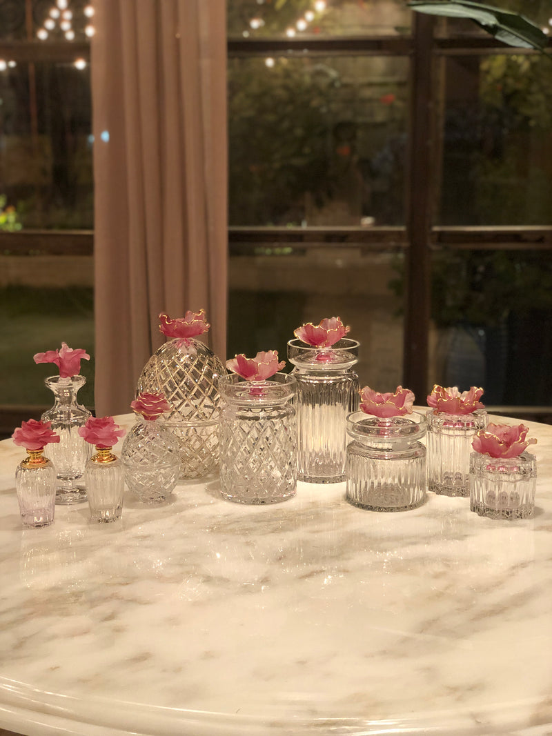 Roseate Fluer Crystal Jars