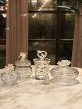 Elegance Frosted Fluer Crystal Jar