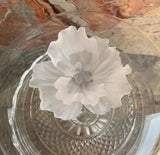 Frosted Flower Crystal Cake Stand