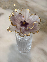 Georges Mauve Fleur Crystal Perfume Bottle