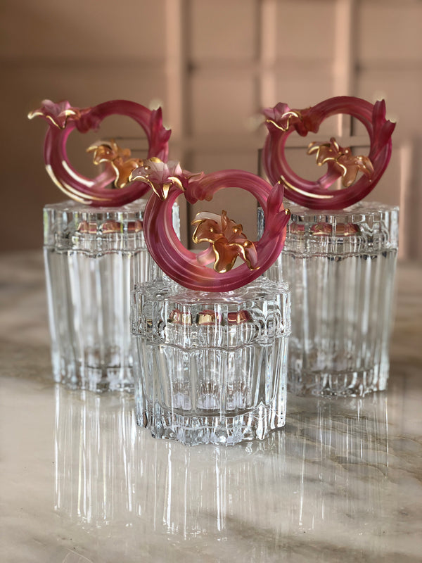 Rouge Fleur Crystal Jar Facette