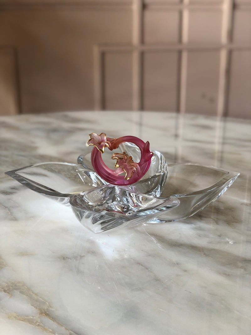 Rouge Fluer Crystal Bowl