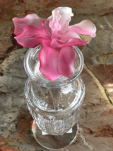 Roseate Fluer Crystal Footed Perfume Bottle