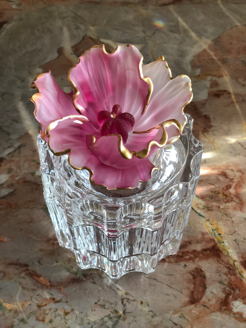 Roseate Fluer Crystal Jar Facette