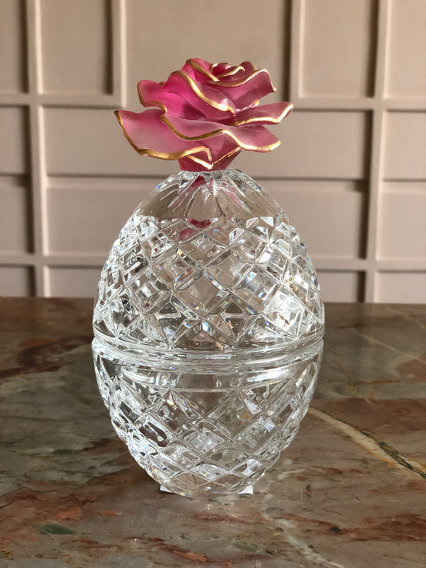 Roseate Fluer Crystal Egg Jar