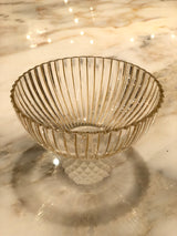 Timeless Crystal Bowl with Frosted Ball