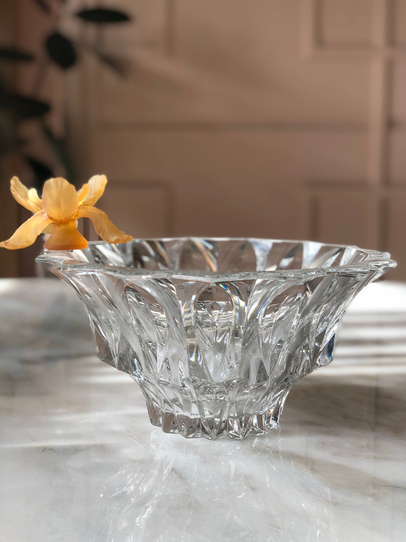 Amber Fleurs Crystal Fortune Bowl