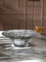 Amber Fleurs Crystal Round Bowl