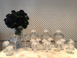 Frosted Flower Crystal Jars