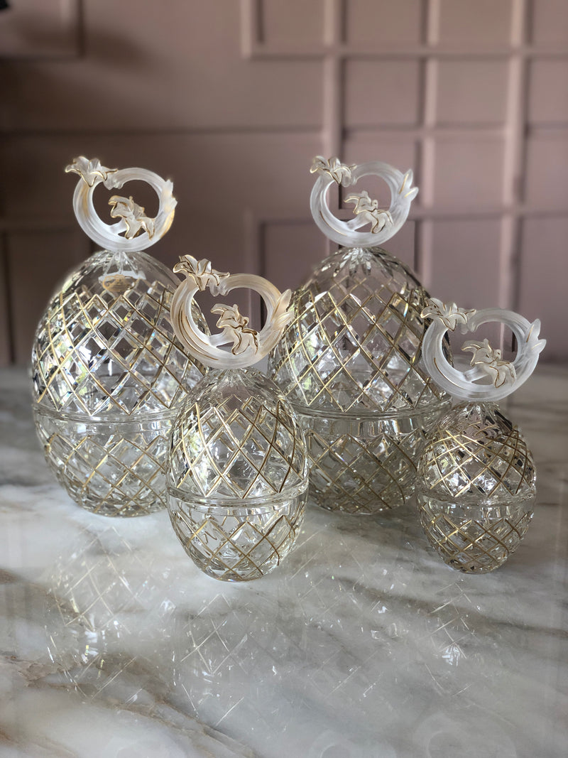 Elegance Crystal Egg Jars