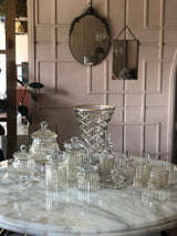 Timeless Crystal Jars with Straight Gold Lines