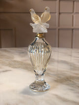 Flacon Crystal Perfume Bottle with Straight Gold Lines